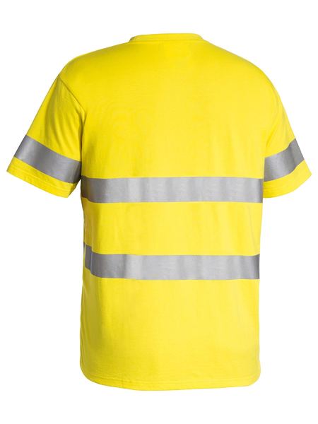 Bisley Mens Hi Vis Taped Cotton T-Shirt 190g BK1017T