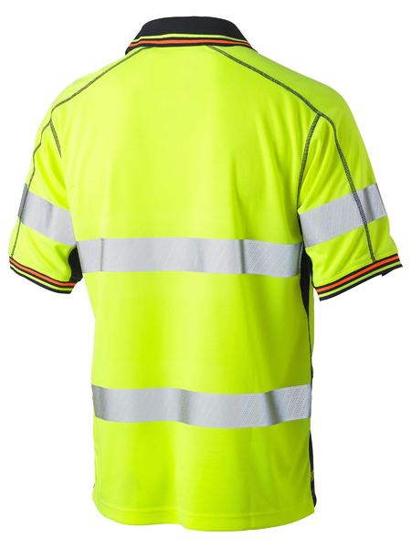 Polo Bisley Hi Vis Taped Poly Mesh 140g BK1219T